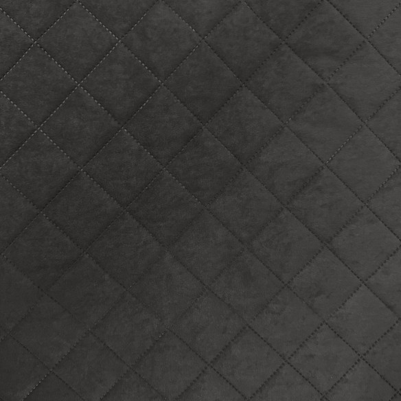 Оббивна тканин Стегана мікрофібра у вигляді ромбів 5x5 - Темно-сірий