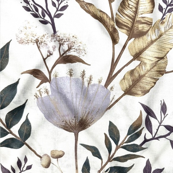 Tkanina bawełniana - Florystyka beżowa