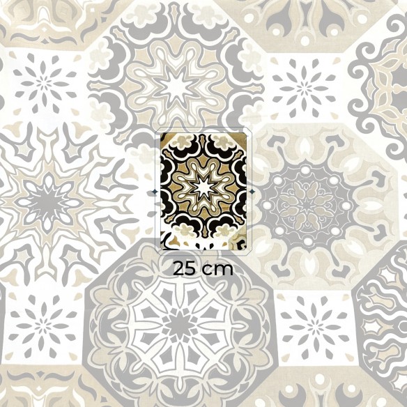 Tkanina bawełniana - Hiszpański wzór złoty