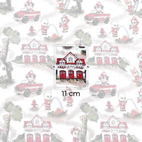 Tkanina bawełniana - Zwierzęca straż pożarna