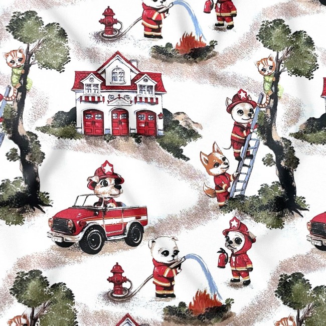 Tkanina bawełniana - Zwierzęca straż pożarna
