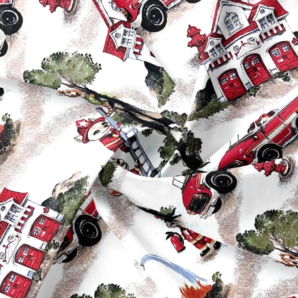 Tkanina bawełniana - Zwierzęca straż pożarna