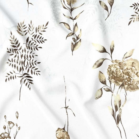 Tkanina bawełniana - Gałązki beżowe