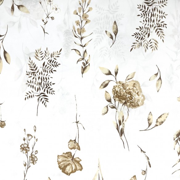 Бавовняна тканина - Бежеві гілки