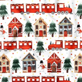 Бавовняна тканина - Різдвяний потяг