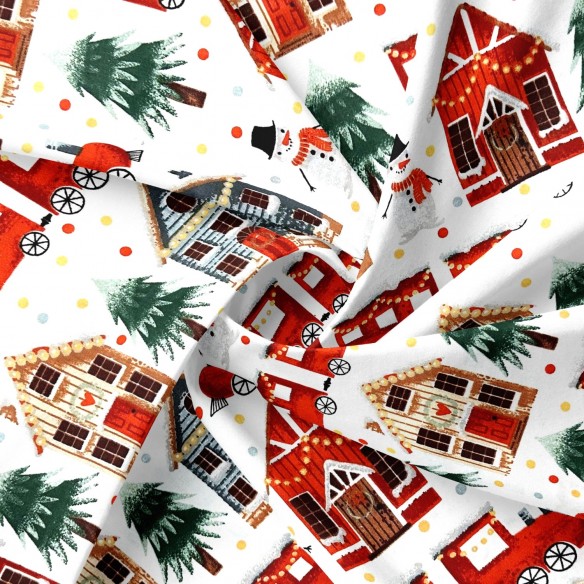 Бавовняна тканина - Різдвяний потяг