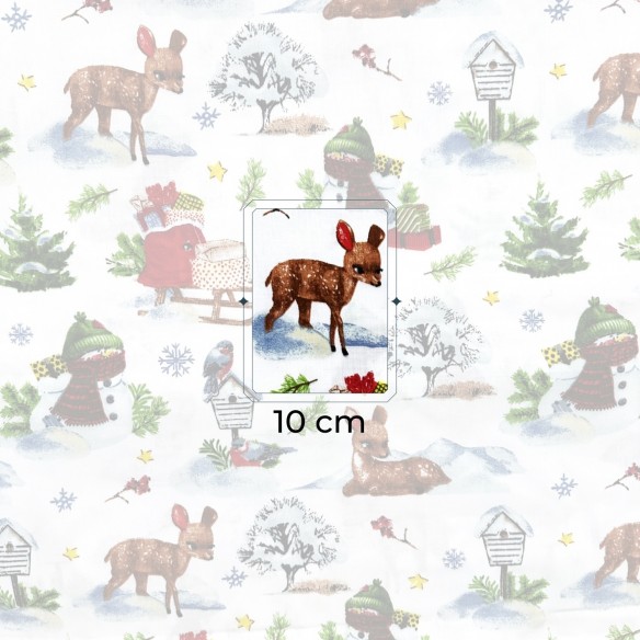 Бавовняна тканина - Заморожений сніговик