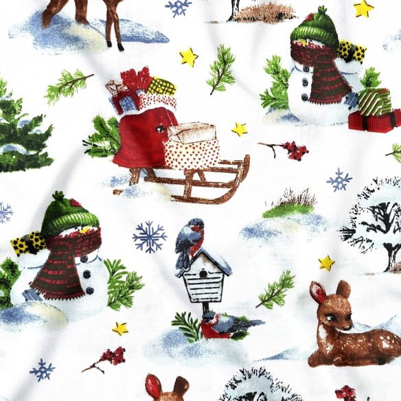 Бавовняна тканина - Заморожений сніговик