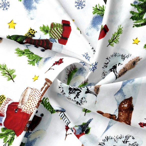 Бавовняна тканина - Заморожений сніговик