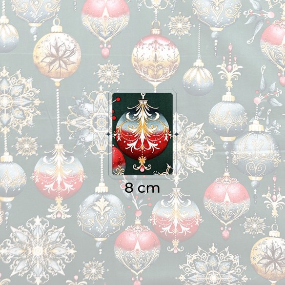 Бавовняна тканина - Різдвяні декоративні зелені прикраси