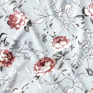 Бавовняна тканина - Магічний сад, сірий