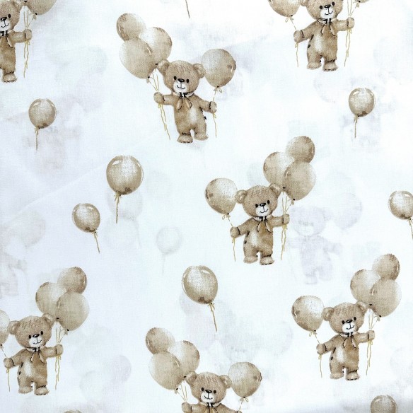 Tkanina bawełniana - Miś uszatek