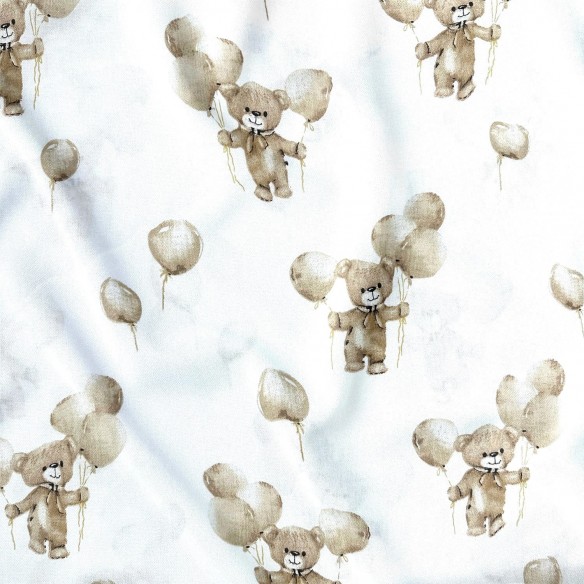 Tkanina bawełniana - Miś uszatek