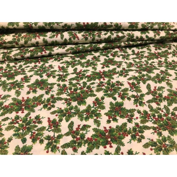 Бавовняна тканина - Головний убір новорічного бежевого кольору