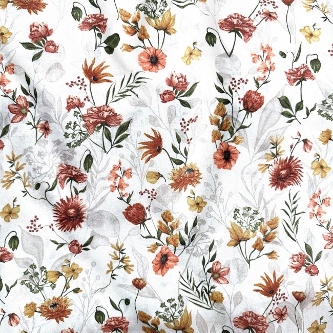 Tkanina bawełniana Margerytki 160cm 100% bawełna