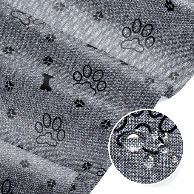 Водонепроникна тканина - Oxford Bones і стопи чорного на сірому