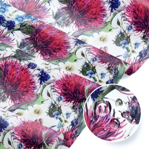 Tkanina wodoodporna - Oxford osty białe