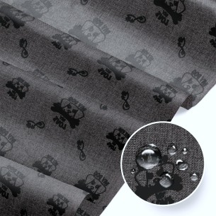 Tkanina wodoodporna - Oxford MY DOG grafit