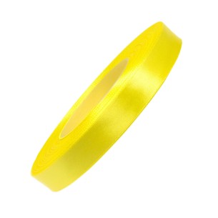 Tasiemka satynowa - 12mm długość 32 mb - Żółta
