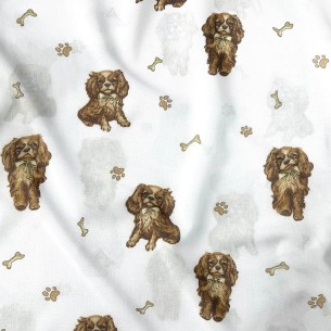 Tkanina bawełniana - Cavalier biały