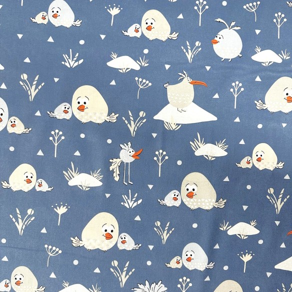 Бавовняна тканина - Пухнасті пташки