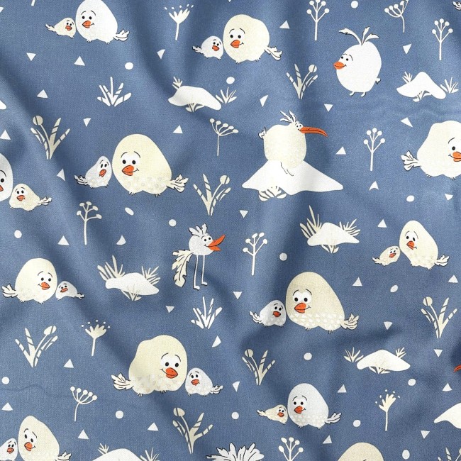 Бавовняна тканина - Пухнасті пташки