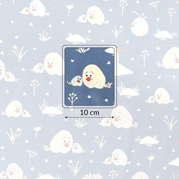 Бавовняна тканина - Пухнасті пташки