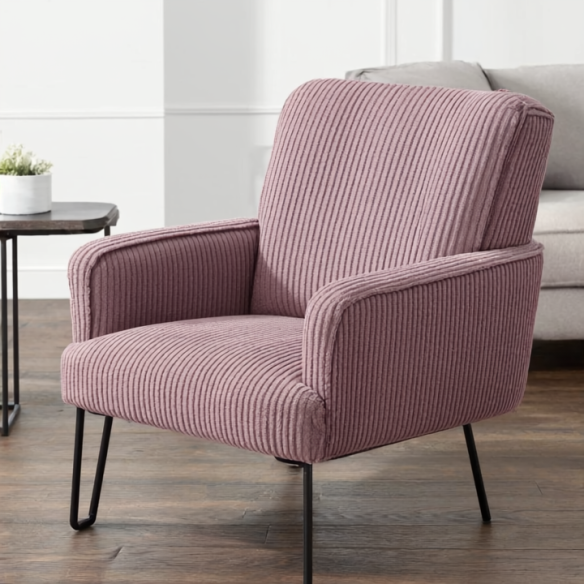 Tkanina obiciowa WELUR LINCOLN - Brudny róż