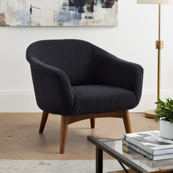 Оббивна тканина LINCOLN Velour - Black