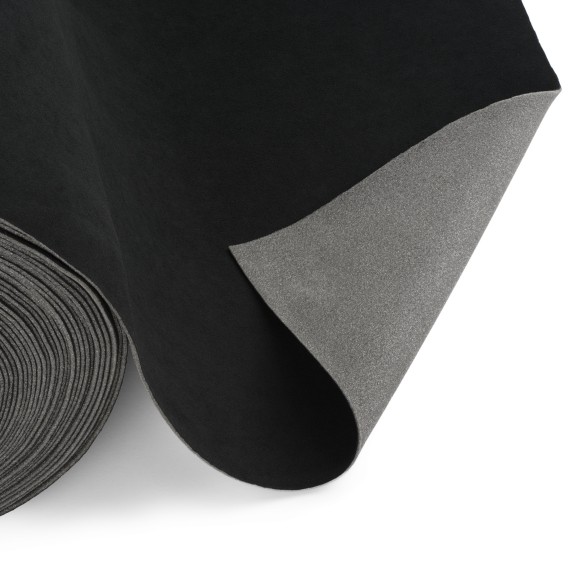 Чорна автомобільна оббивочна тканина 3 мм, 240 г/м² - Легкий монтаж