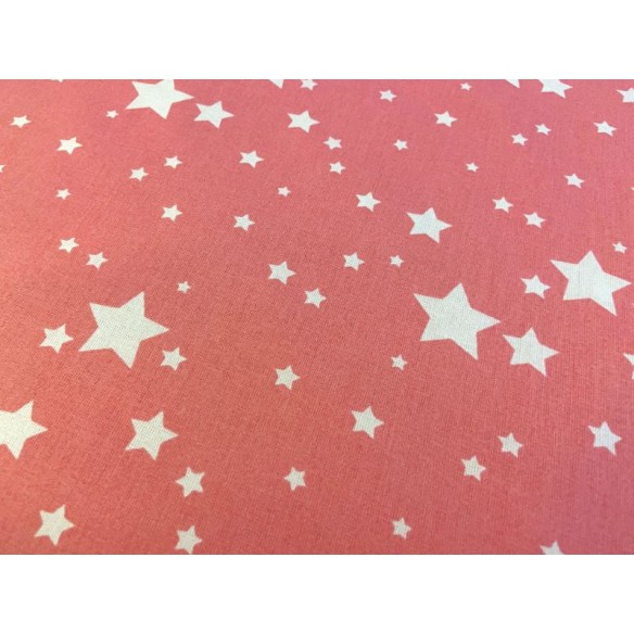 Бавовняна тканина - Галактичні зірки на рожевому