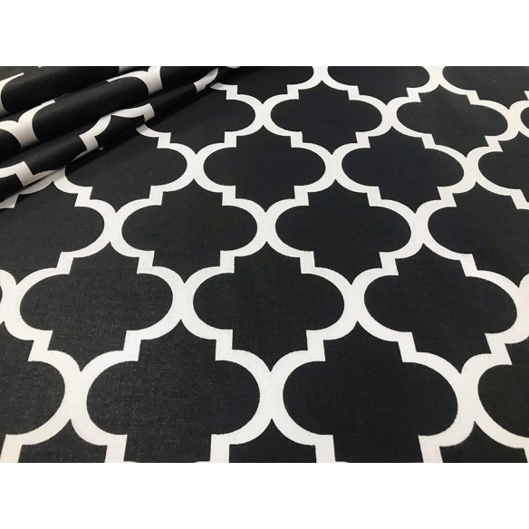 Бавовняна тканина - марокко чорного кольору