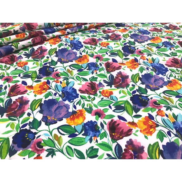 Бавовняна тканина - Розписні квіти