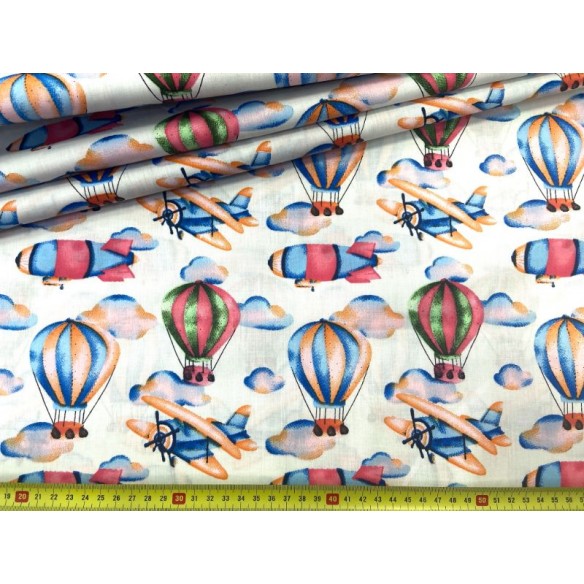 Бавовняна тканина - Дирижаблі, літаки та повітряні кулі