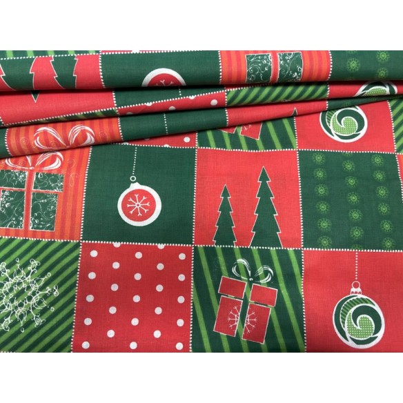 Бавовняна тканина - різдвяні подарунки печворк