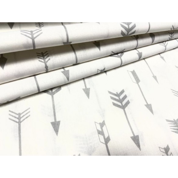 Бавовняна тканина - стрілки сірі на білому тлі