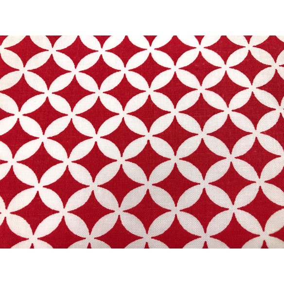 Tkanina bawełniana - Maroko drobne czerwone