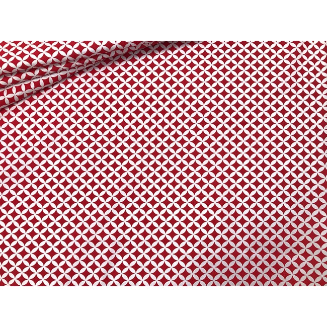 Бавовняна тканина - марокко тонкий червоний
