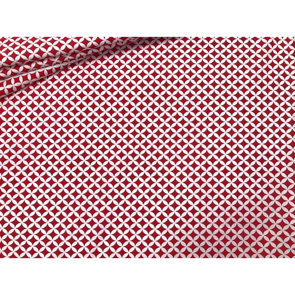 Бавовняна тканина - марокко тонкий червоний