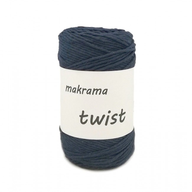 Sznurek MAKRAMA TWIST 300g / 100mb - Granatowy