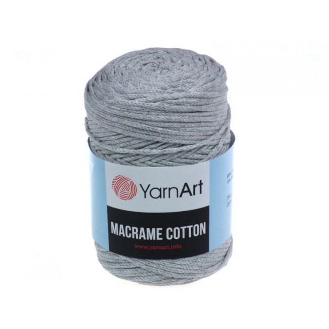 YarnArt макраме бавовна 2 мм 225mb - сірий 756