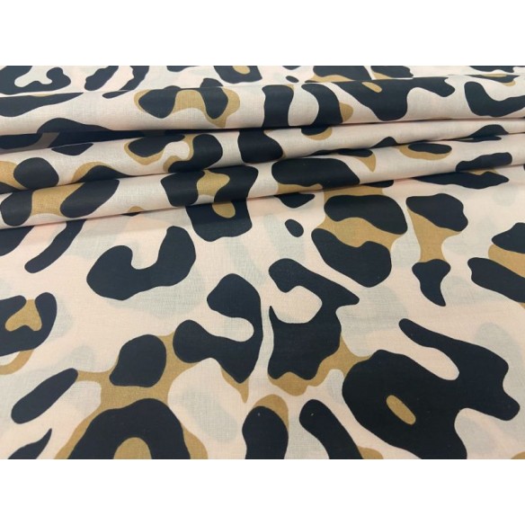 Бавовняна тканина - великий коричневий леопард