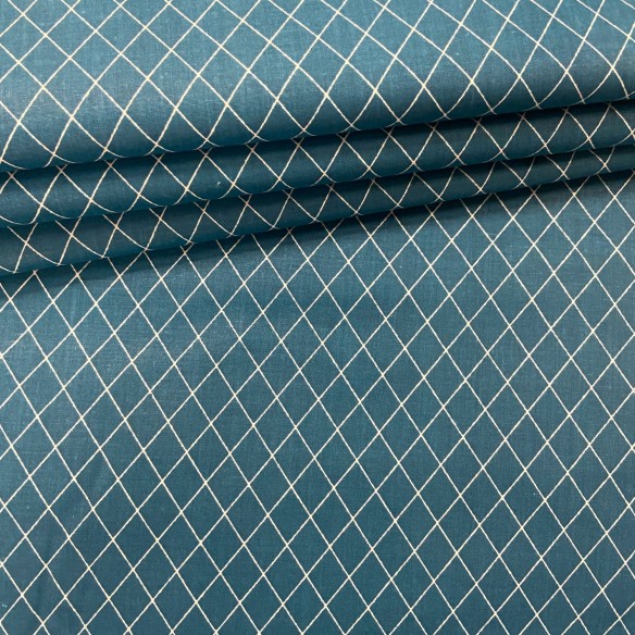 Бавовняна тканина - Діаманти блакитного кольору
