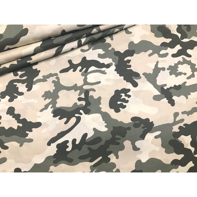 Tkanina bawełniana - Wzór wojskowy moro